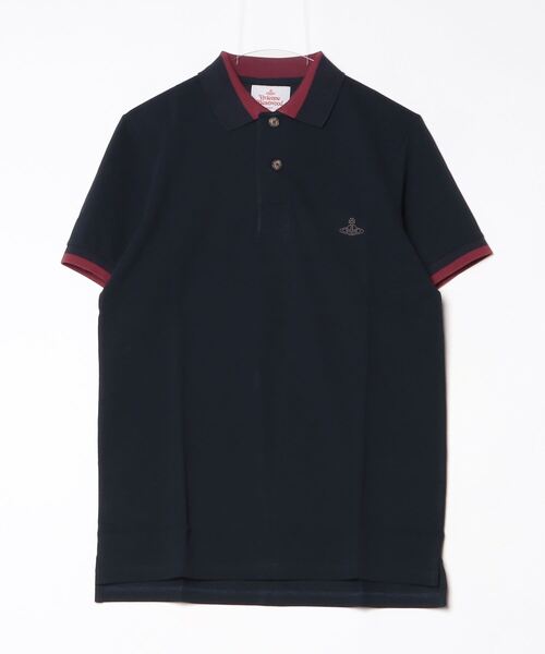 Vivienne Westwood MAN ヴィヴィアン ポロシャツ ネイビー ヴィヴィアンウエストウッドマン Vivienne Westwood MAN ワン