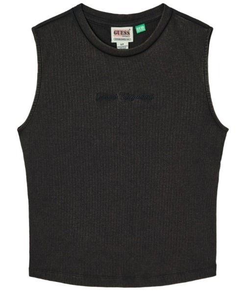 Guess（ゲス）の「GUESS Originals Open Back Script Tee ノースリーブトップス（Tシャツ/カットソー・レディース・ブラック/ホワイト系その他・SMALL/X-SMALL/LARGE/MEDIUM）」の6枚目の写真