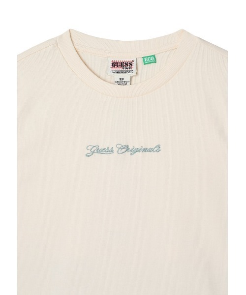 Guess（ゲス）の「GUESS Originals Open Back Script Tee ノースリーブトップス（Tシャツ/カットソー・レディース・ブラック/ホワイト系その他・SMALL/X-SMALL/LARGE/MEDIUM）」の13枚目の写真