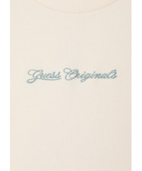 Guess（ゲス）の「GUESS Originals Open Back Script Tee ノースリーブトップス（Tシャツ/カットソー・レディース・ブラック/ホワイト系その他・SMALL/X-SMALL/LARGE/MEDIUM）」の14枚目の写真