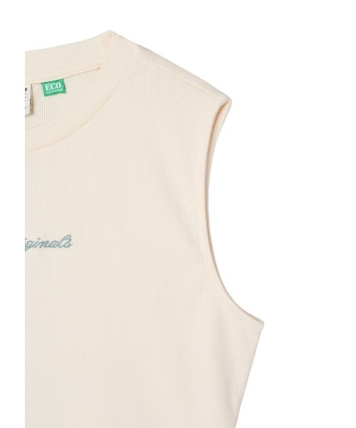 Guess（ゲス）の「GUESS Originals Open Back Script Tee ノースリーブトップス（Tシャツ/カットソー・レディース・ブラック/ホワイト系その他・SMALL/X-SMALL/LARGE/MEDIUM）」の15枚目の写真