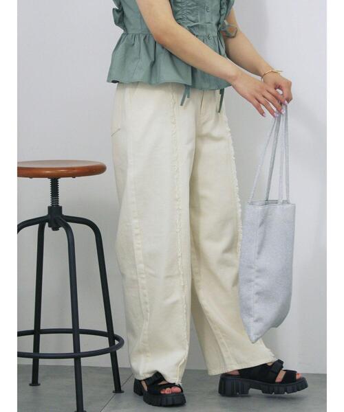 ehka sopo（エヘカソポ）の「フリンジパンツ（その他パンツ・レディース・キナリ/カーキ/モカ・F）」の15枚目の写真