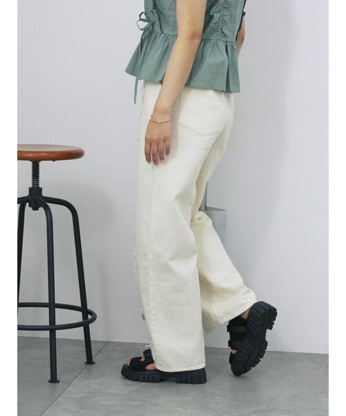 ehka sopo（エヘカソポ）の「フリンジパンツ（その他パンツ・レディース・キナリ/カーキ/モカ・F）」の16枚目の写真