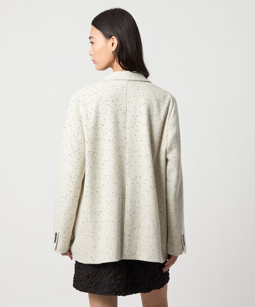 EMMEL REFINES（エメルリファインズ）の「＜EMMEL REFINES＞EM ノットツイードライク ジャケット（テーラードジャケット・レディース・オフホワイト/ブラック・FREE）」の5枚目の写真