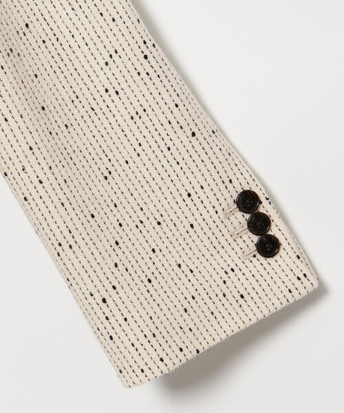 EMMEL REFINES（エメルリファインズ）の「＜EMMEL REFINES＞EM ノットツイードライク ジャケット（テーラードジャケット・レディース・オフホワイト/ブラック・FREE）」の13枚目の写真