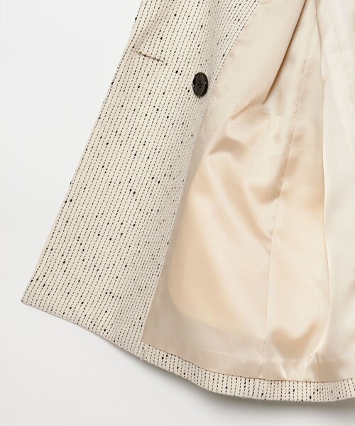 EMMEL REFINES（エメルリファインズ）の「＜EMMEL REFINES＞EM ノットツイードライク ジャケット（テーラードジャケット・レディース・オフホワイト/ブラック・FREE）」の15枚目の写真