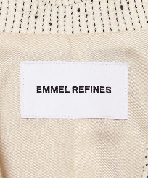 EMMEL REFINES（エメルリファインズ）の「＜EMMEL REFINES＞EM ノットツイードライク ジャケット（テーラードジャケット・レディース・オフホワイト/ブラック・FREE）」の17枚目の写真