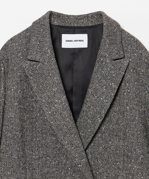 EMMEL REFINES（エメルリファインズ）の「＜EMMEL REFINES＞EM ノットツイードライク ジャケット（テーラードジャケット・レディース・オフホワイト/ブラック・FREE）」の20枚目の写真