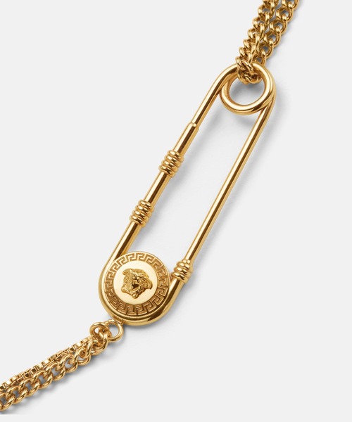 VERSACE（ヴェルサーチ）の「セーフティー ピン ネックレス（ネックレス・メンズ・シルバー・ONE SIZE）」の3枚目の写真