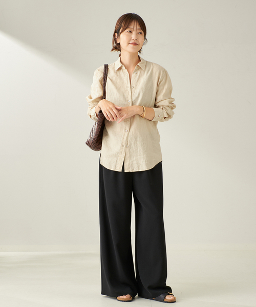 Plage Garment Dye Linen シャツ セール】Garment Dye Linen シャツ（シャツ/ブラウス）｜Plage