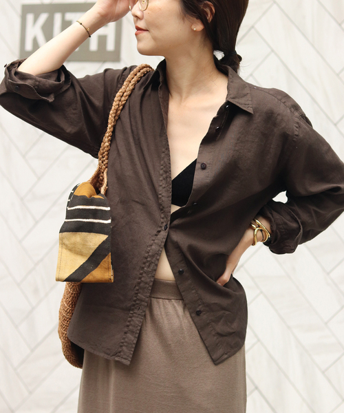 Plage Garment Dye Linen シャツ セール】Garment Dye Linen シャツ（シャツ/ブラウス）｜Plage