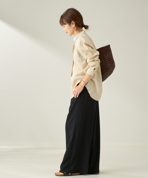 セール】Garment Dye Linen シャツ（シャツ/ブラウス）｜Plage