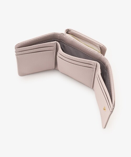 Afternoon Tea（アフタヌーンティー）の「フラワーチャーム付き本革ミニ財布/Afternoon Tea PREMIUM（財布・レディース・ライトグレー・ONE SIZE）」の5枚目の写真