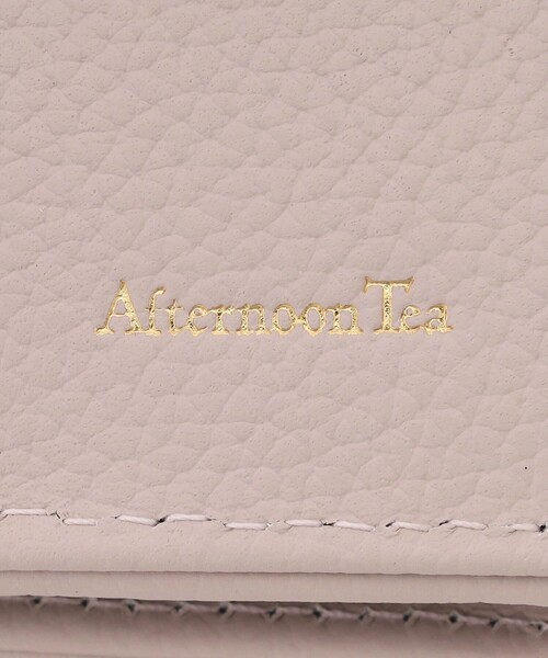 Afternoon Tea（アフタヌーンティー）の「フラワーチャーム付き本革ミニ財布/Afternoon Tea PREMIUM（財布・レディース・ライトグレー・ONE SIZE）」の3枚目の写真