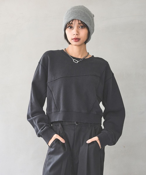 PAGEBOY（ページボーイ）の「リメイクライククラフトスウェット 【3サイズ展開・マルチWAY・ワンショルダー】（スウェット・レディース・チャコールグレー/ピンク系その他/ダークネイビー/オートミール・FREE/SMALL/LARGE）」の14枚目の写真