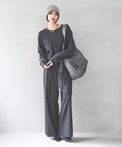 PAGEBOY（ページボーイ）の「リメイクライククラフトスウェット 【3サイズ展開・マルチWAY・ワンショルダー】（スウェット・レディース・チャコールグレー/ピンク系その他/ダークネイビー/オートミール・FREE/SMALL/LARGE）」の12枚目の写真