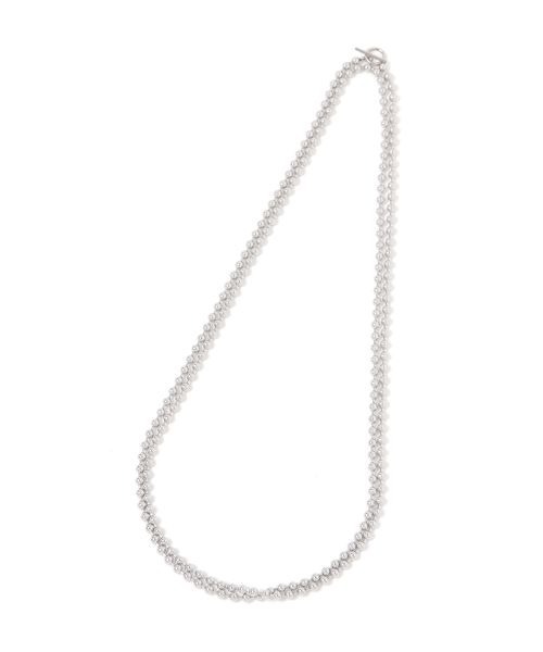 PAGEBOY（ページボーイ）の「【ステンレス素材】ロングボールチェーンネックレス（ネックレス・レディース・ブラック/グレイッシュベージュ・FREE）」の8枚目の写真