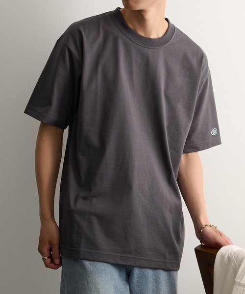 DISCUS(ディスカス)の「【DISCUS】USA綿混HEAVY WEIGHT天竺 半袖クルーネックTシャツ 6273-8102 MNY(Tシャツ/カットソー・メンズ・ピンクベージュ/スミクロ/ネイビー/ホワイト/ダークグリーン・L)」の2枚目の写真