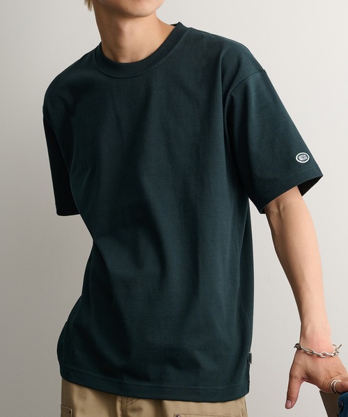 DISCUS(ディスカス)の「【DISCUS】USA綿混HEAVY WEIGHT天竺 半袖クルーネックTシャツ 6273-8102 MNY(Tシャツ/カットソー・メンズ・ピンクベージュ/スミクロ/ネイビー/ホワイト/ダークグリーン・L)」の3枚目の写真