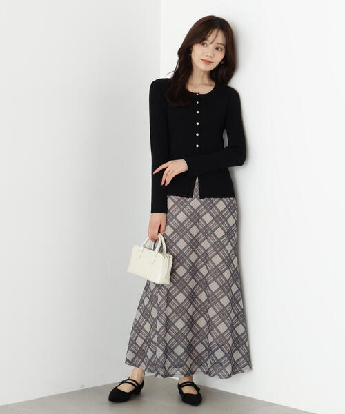 PROPORTION BODY DRESSING（プロポーションボディドレッシング）の「フロント釦カーディガン / 1215274802（カーディガン/ボレロ・レディース・ブラック/レッド/オフホワイト・FREE）」の12枚目の写真