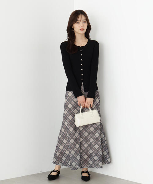 PROPORTION BODY DRESSING（プロポーションボディドレッシング）の「フロント釦カーディガン / 1215274802（カーディガン/ボレロ・レディース・ブラック/レッド/オフホワイト・FREE）」の13枚目の写真