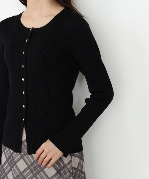 PROPORTION BODY DRESSING（プロポーションボディドレッシング）の「フロント釦カーディガン / 1215274802（カーディガン/ボレロ・レディース・ブラック/レッド/オフホワイト・FREE）」の18枚目の写真