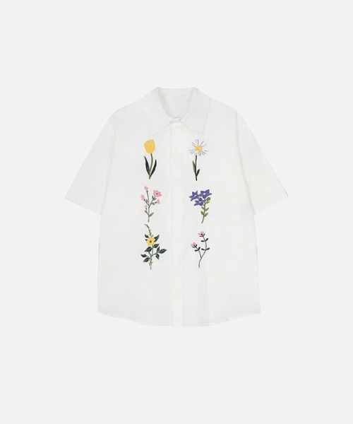 Embroidery Flower Shirt