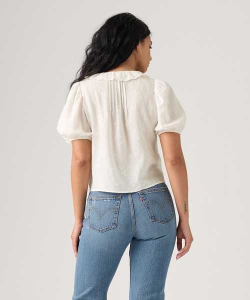 Levi's(リーバイス)の「Levi's/リーバイス ジゼル ラッフル ブラウス(シャツ/ブラウス・レディース・ホワイト・M/S/XS)」の10枚目の写真