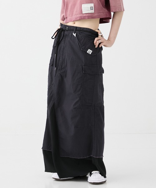 【メゾンミハラヤスヒロ　ミリタリーパンツスカートサイズ36】 MIHARA YASUHIRO/ミハラヤスヒロ】CARGO PNTS PASTED SKIRT
