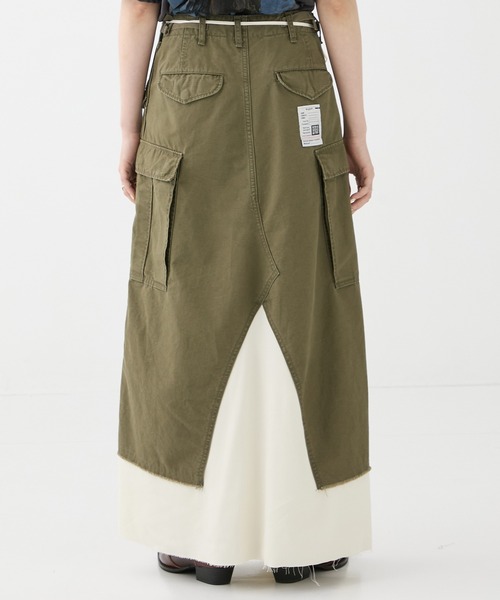 MIHARA YASUHIRO/ミハラヤスヒロ】CARGO PNTS PASTED SKIRT