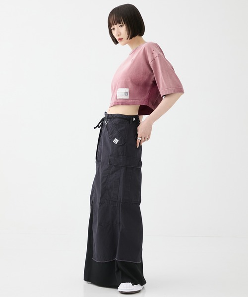 Maison MIHARA YASUHIRO(メゾンミハラヤスヒロ)の「【MIHARA YASUHIRO/ミハラヤスヒロ】CARGO PNTS PASTED SKIRT/カーゴパンツペーストスカート(スカート・レディース・カーキ/ネイビー・38/36)」の14枚目の写真