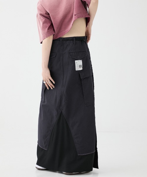 Maison MIHARA YASUHIRO(メゾンミハラヤスヒロ)の「【MIHARA YASUHIRO/ミハラヤスヒロ】CARGO PNTS PASTED SKIRT/カーゴパンツペーストスカート(スカート・レディース・カーキ/ネイビー・38/36)」の16枚目の写真