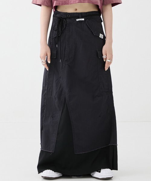 MIHARA YASUHIRO/ミハラヤスヒロ】CARGO PNTS PASTED SKIRT