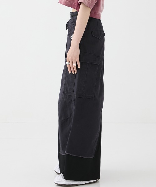 【メゾンミハラヤスヒロ　ミリタリーパンツスカートサイズ36】 MIHARA YASUHIRO/ミハラヤスヒロ】CARGO PNTS PASTED SKIRT