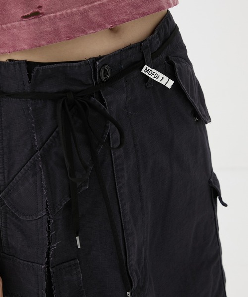 Maison MIHARA YASUHIRO(メゾンミハラヤスヒロ)の「【MIHARA YASUHIRO/ミハラヤスヒロ】CARGO PNTS PASTED SKIRT/カーゴパンツペーストスカート(スカート・レディース・カーキ/ネイビー・38/36)」の22枚目の写真