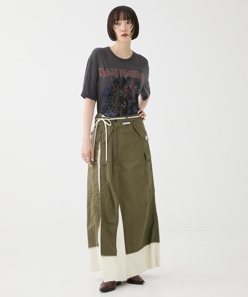 【メゾンミハラヤスヒロ　ミリタリーパンツスカートサイズ36】 MIHARA YASUHIRO/ミハラヤスヒロ】CARGO PNTS PASTED SKIRT