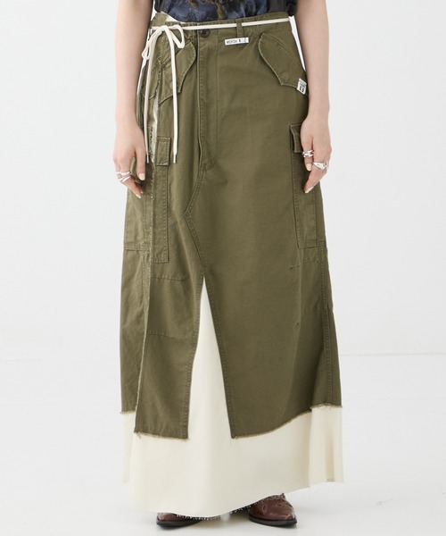 MIHARA YASUHIRO/ミハラヤスヒロ】CARGO PNTS PASTED SKIRT