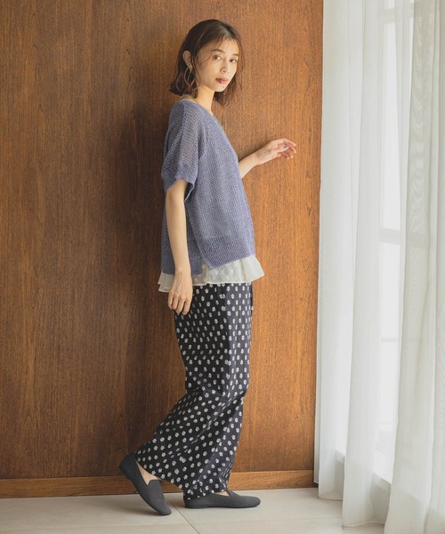 セール】洗えるサラサラニットオペラシューズ（パンプス）｜studio