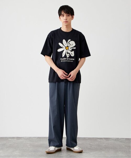 B.C STOCK(ベーセーストック)の「《追加3》【PLANET OF EARTH】フラワー エンブロイダリーTシャツ(Tシャツ/カットソー・メンズ・アイボリー/チャコールグレー/ホワイト/ライトグレー・MEDIUM/LARGE)」の10枚目の写真
