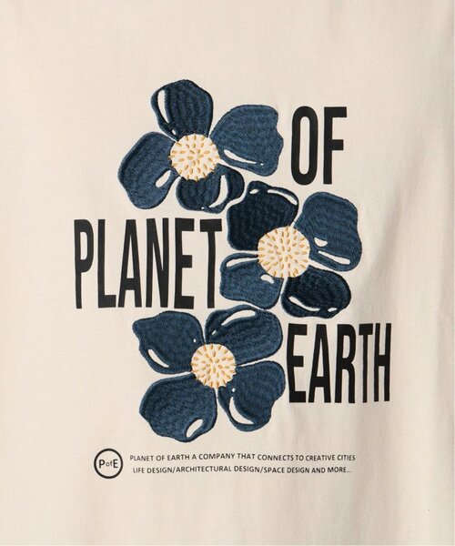 B.C STOCK(ベーセーストック)の「《追加3》【PLANET OF EARTH】フラワー エンブロイダリーTシャツ(Tシャツ/カットソー・メンズ・アイボリー/チャコールグレー/ホワイト/ライトグレー・MEDIUM/LARGE)」の17枚目の写真