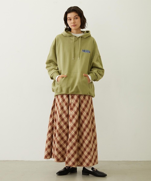 MILKFED.(ミルクフェド)の「DOODLE LOGO SWEAT HOODIE(パーカー・レディース・オフホワイト/ブラック/オリーブ・M/L)」の14枚目の写真