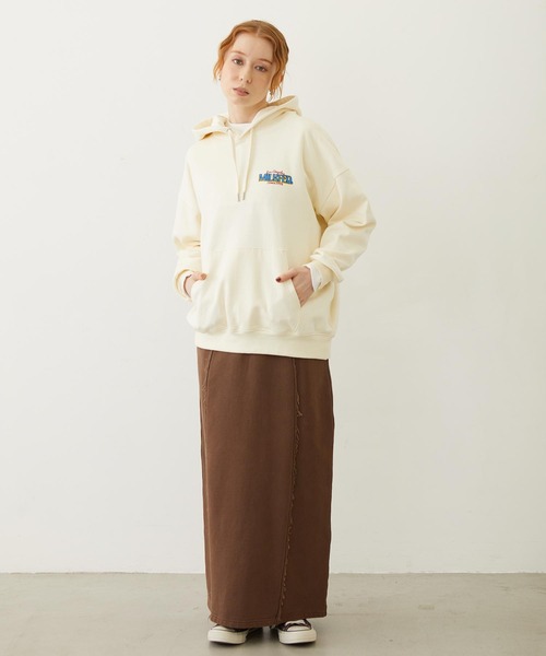 MILKFED.(ミルクフェド)の「DOODLE LOGO SWEAT HOODIE(パーカー・レディース・オフホワイト/ブラック/オリーブ・M/L)」の20枚目の写真