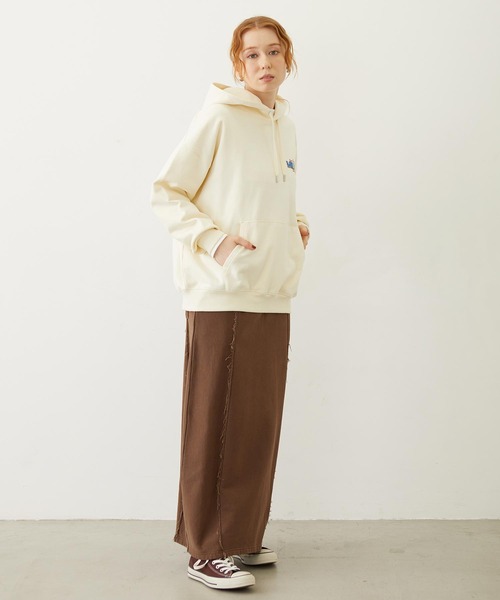 ✴︎新品タグ付き✴︎HOODED SWEAT ALL IN ONE ベージュ セール】DOODLE LOGO SWEAT HOODIE（パーカー）｜MILKFED.（ミルク