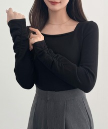 CENEA（セネア）の「スクエアネックニットトップス（ニット/セーター）」