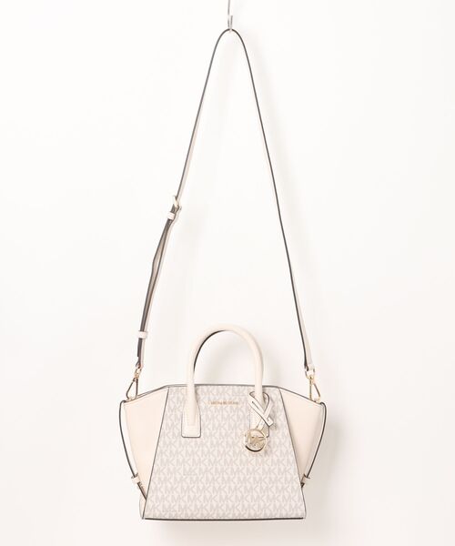 新品 マイケルコース AVRIL レザーサッチェル ショルダーバッグ アイボリー 新品 マイケルコース AVRIL レザーサッチェル ショルダーバッグ