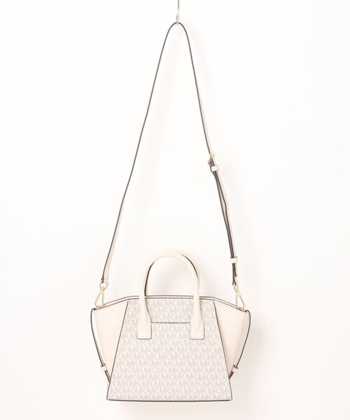 MICHAEL KORS(マイケルコース)の「AVRIL レザー サッチェル スモール - MKシグネチャー(ハンドバッグ・レディース・ベージュ系その他・FREE)」の2枚目の写真
