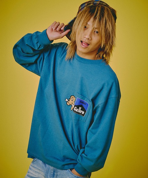 GALFY（ガルフィー）の「【GALFY/ガルフィー】ガルボロロンT（Tシャツ/カットソー・メンズ・ネイビー/オフホワイト/ブラック・M/L/XL）」の3枚目の写真