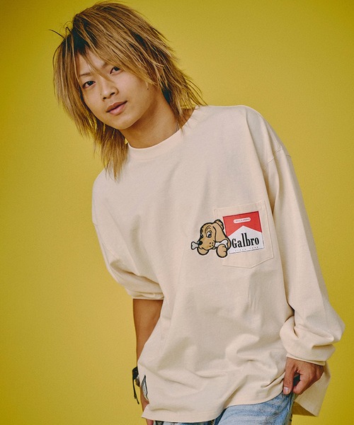 GALFY（ガルフィー）の「【GALFY/ガルフィー】ガルボロロンT（Tシャツ/カットソー・メンズ・ネイビー/オフホワイト/ブラック・M/L/XL）」の15枚目の写真