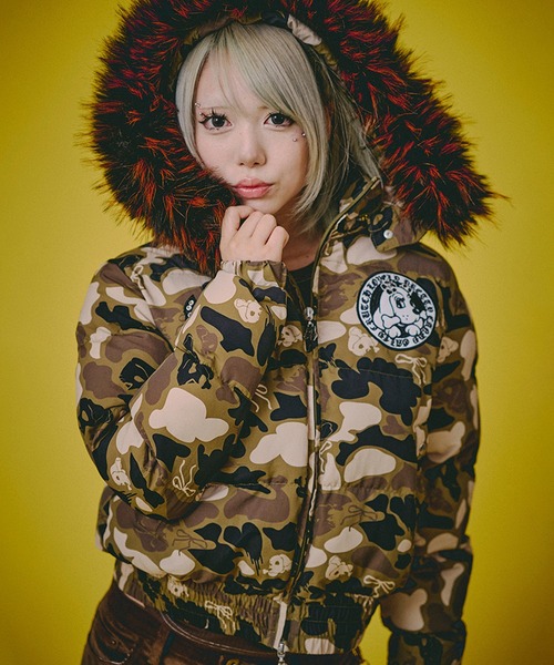 GALFY（ガルフィー）の「【GALFY/ガルフィー】カモギャルダウン フード