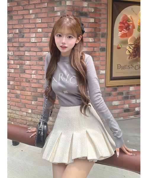 Darich スパンコールツイードミニスカート スパンコールツイードミニスカート（スカート）｜Darich